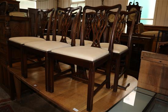 6 mahogany dining chairs